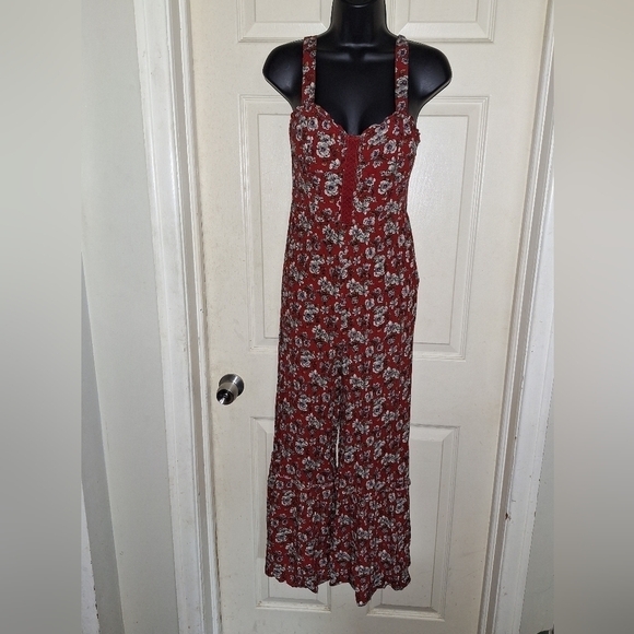 American Eagle jump suit floral pattern size 4 - Picture 1 of 7